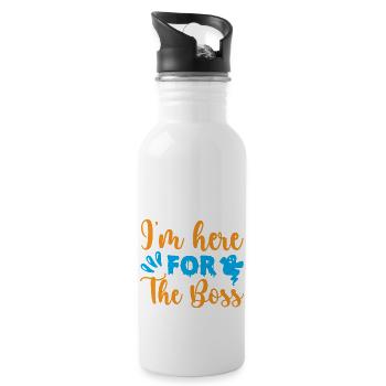 I'm here for the boss - humour halloween - Gourde avec paille intégrée - blanc - Droite