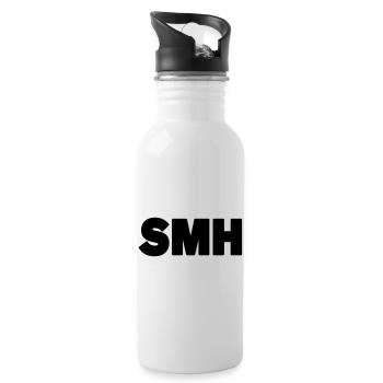 SMH | Text Slang - Water bottle with straw - white - Right