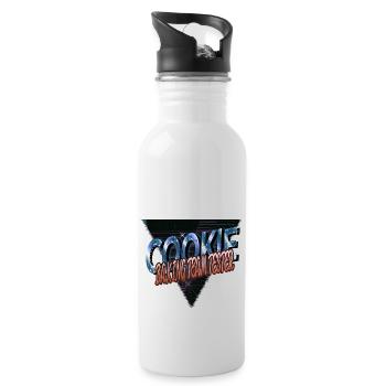 baking competition funny gym birthday present idea - Trinkflasche mit integriertem Trinkhalm - Weiß - Rechts