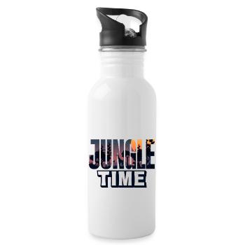 Safari Big Five - Water bottle with straw - white - Right