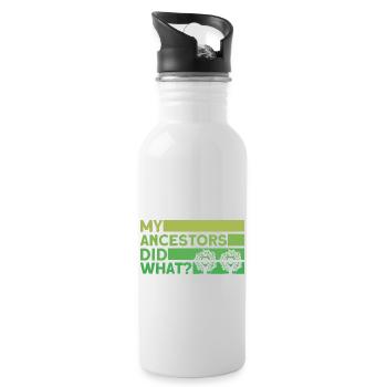Genealogist Family Tree Family History Geschen - Water bottle with straw - white - Right