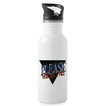 abduction @zackiinnitbrahhh alien kid awesome - Trinkflasche mit integriertem Trinkhalm - Weiß - Rechts