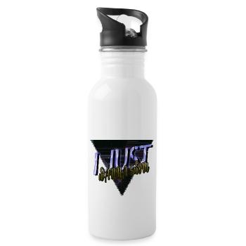 Jokes Swim Team Birthday Swimming Gift Bicycle - Water bottle with straw - white - Right