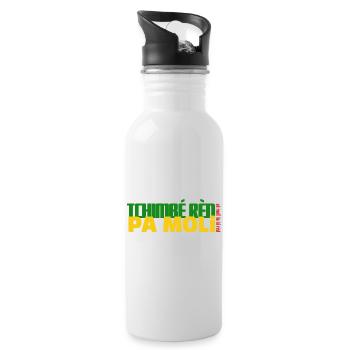 Tchimbé rèd pa moli - Gourde avec paille intégrée - blanc - Droite