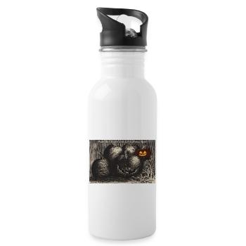 Halloween - Water bottle with straw - white - Right
