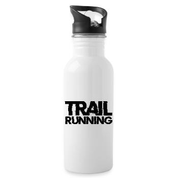 Trail Run Ultra Trail Running Berg Trekking Laufen - Trinkflasche mit integriertem Trinkhalm - Weiß - Rechts