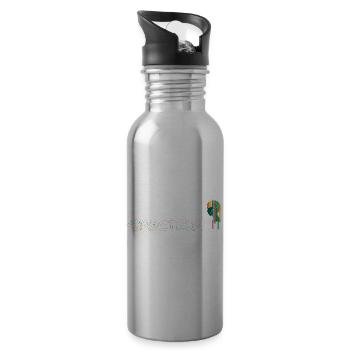 Autistic spectrum. - Water bottle with straw - silver - Right