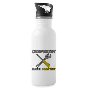 Carpentry Rank Master 2 - Water bottle with straw - white - Right