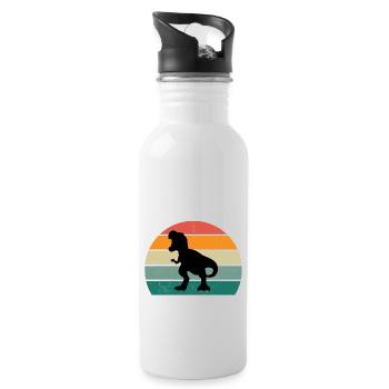 Mamasaurus - Trinkflasche mit integriertem Trinkhalm - Weiß - Rechts