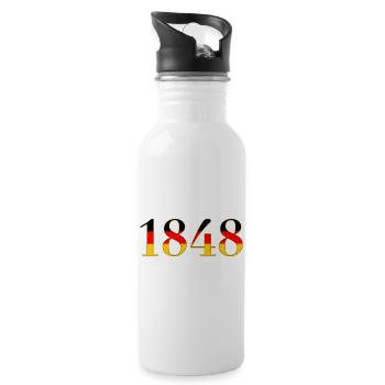 1848 - Water bottle with straw - white - Right
