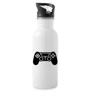 Video games controller - Water bottle with straw - white - Right