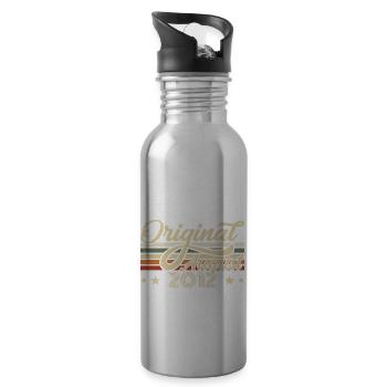 August 2012 Birthday August 2012 - Original 2012 - Water bottle with straw - silver - Right