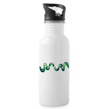 Sonja - Trinkflasche mit integriertem Trinkhalm - Weiß - Rechts