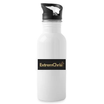 1000021904 - Trinkflasche mit integriertem Trinkhalm - Weiß - Rechts