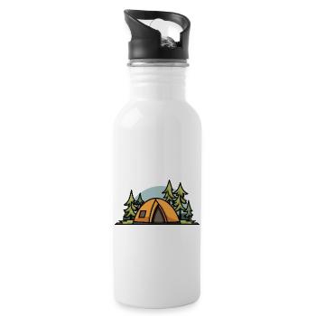 Tente de camping Nature - Gourde avec paille intégrée - blanc - Droite