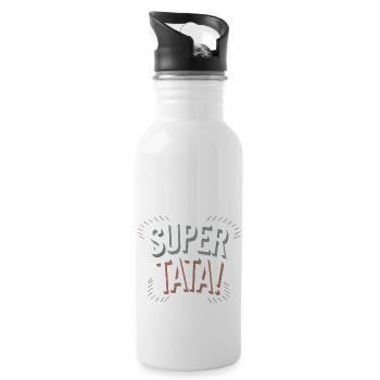 Super tata - Gourde avec paille intégrée - blanc - Droite