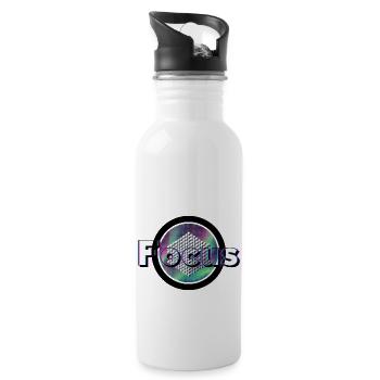 Focus - Geometric Vision - Water bottle with straw - white - Right
