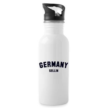 SELLIN Allemagne - Gourde avec paille intégrée - blanc - Droite