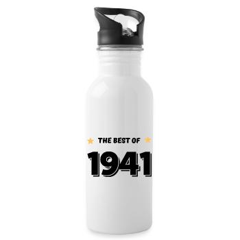 Das Beste von 1941 - Trinkflasche mit integriertem Trinkhalm - Weiß - Rechts