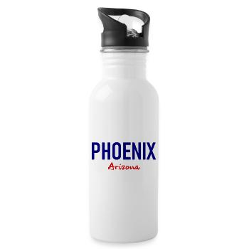 Phoenix - Arizona - USA - United States of America - Water bottle with straw - white - Right