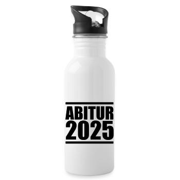 Abitur 2025 - Water bottle with straw - white - Right