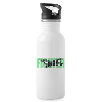 Fighter Su-25 - Water bottle with straw - white - Right