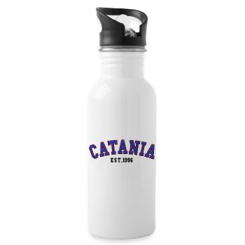 Catania Est. 1996 - Water bottle with straw - white - Right