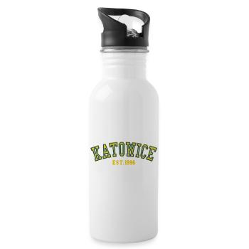 Katowice Est. 1996 - Water bottle with straw - white - Right