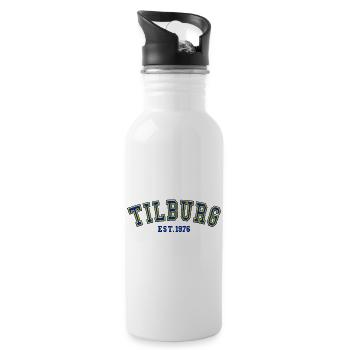 Tilburg Est. 1976 - Water bottle with straw - white - Right