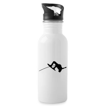 wakeboarding - Trinkflasche mit integriertem Trinkhalm - Weiß - Rechts