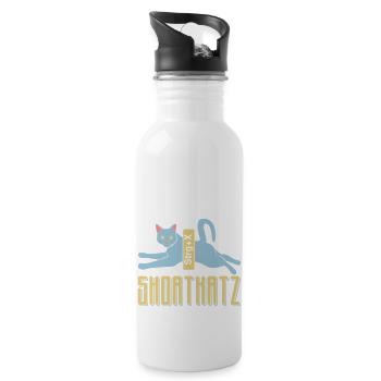 Short Katz - Water bottle with straw - white - Right