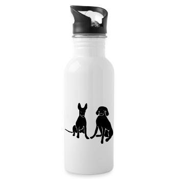 honden - Water bottle with straw - white - Right
