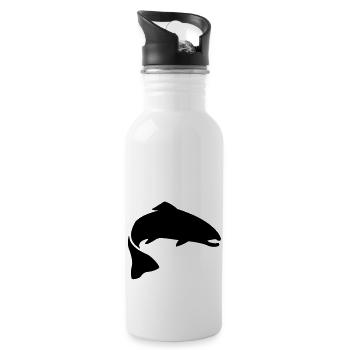 fish__f1 - Water bottle with straw - white - Right