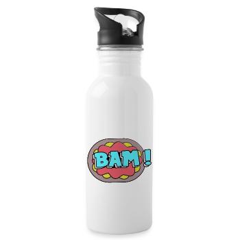 Bam! - Water bottle with straw - white - Right