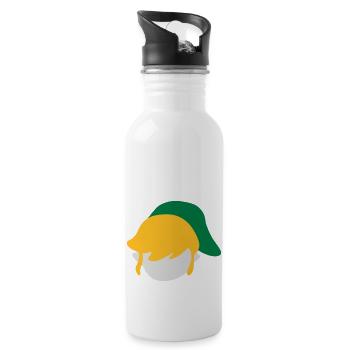 Link - Trinkflasche mit integriertem Trinkhalm - Weiß - Rechts