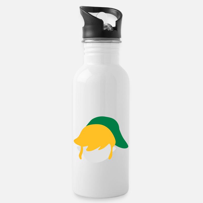 Link - Trinkflasche mit integriertem Trinkhalm - Weiß