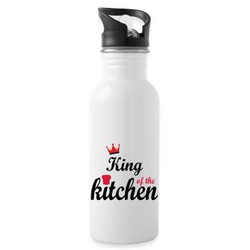 kochen - Trinkflasche mit integriertem Trinkhalm - Weiß - Rechts