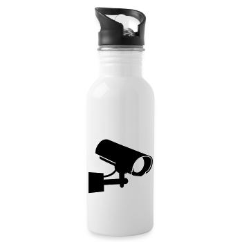 kamera__f1 - Trinkflasche mit integriertem Trinkhalm - Weiß - Rechts