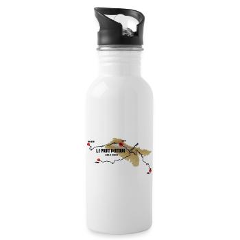 Le Mont Ventoux - Trinkflasche mit integriertem Trinkhalm - Weiß - Rechts