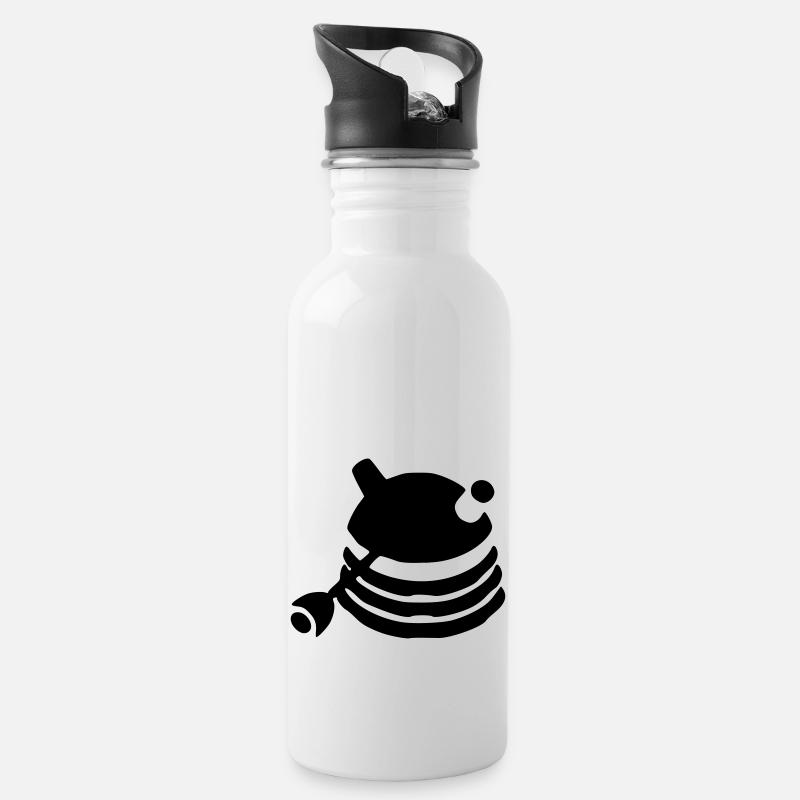 Dalek - Gourde avec paille intégrée - blanc