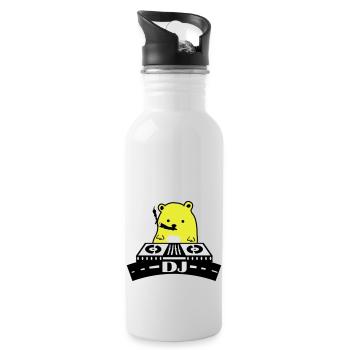 hamster_dj - Gourde avec paille intégrée - blanc - Droite