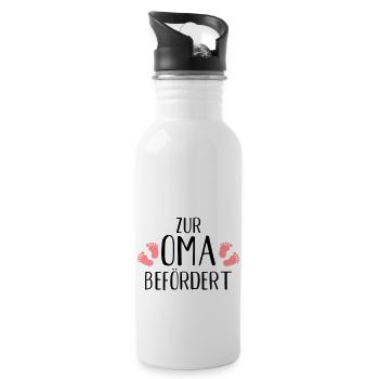 Oma - Trinkflasche mit integriertem Trinkhalm - Weiß - Rechts