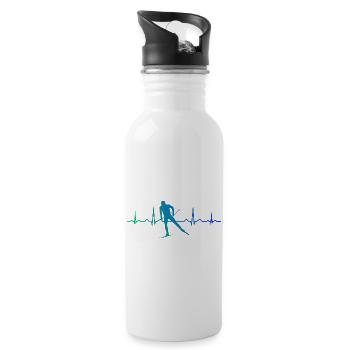 Men's Cross-Country Classic Cross-Country Skiing Klassisc - Water bottle with straw - white - Right