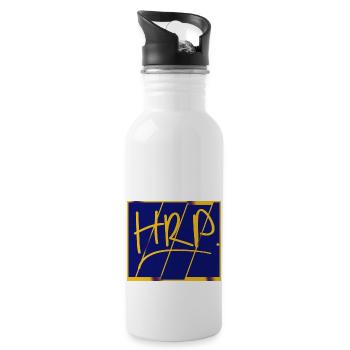 HRP SIGNATURE JAUNE ET BLEU - Gourde avec paille intégrée - blanc - Droite