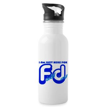 I'm Just Here For Field Day 18 - Water bottle with straw - white - Right