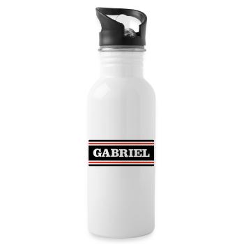 GABRIEL - Gourde avec paille intégrée - blanc - Droite