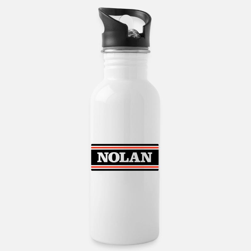 NOLAN - Water bottle with straw - white