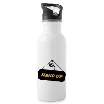 Hang Up - Trinkflasche mit integriertem Trinkhalm - Weiß - Rechts