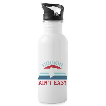 Fishermen Fishing Fishing Fishing Anglers Fish Fish - Water bottle with straw - white - Right