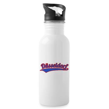 Dusseldorf College - Water bottle with straw - white - Right